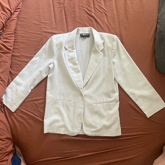 Vintage Linen Mix Blazer - Picture 2 of 13